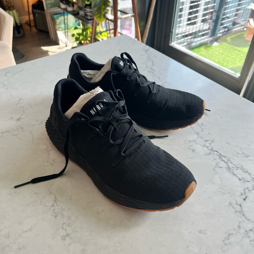 NIB - NOBULL All Day Ripstop Runner Men’s Size 8.5 Gym Training Shoes Black Gum